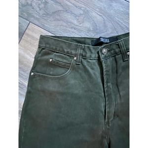 VTG 1973 Versace Couture Jeans Sz 32/46 Dark Green